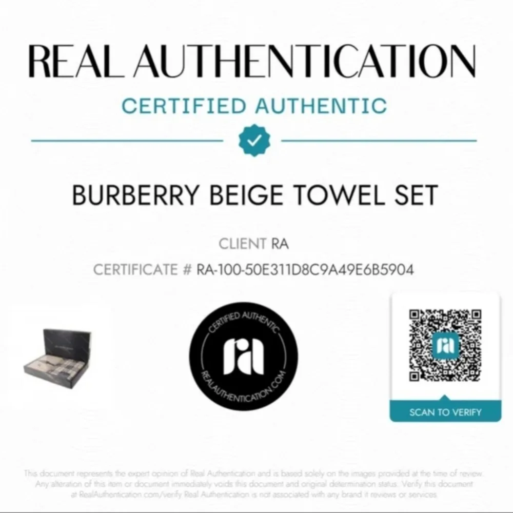 Burberry Nishikawa Nova Check Face Towel Gift Set With COA 100% Cotton
